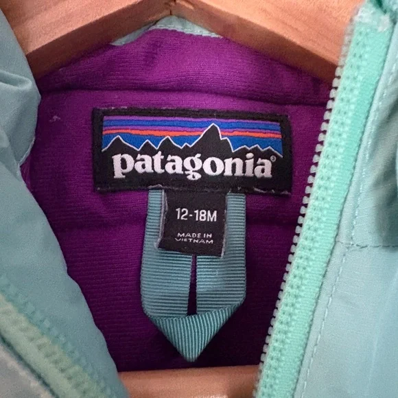 Patagonia Teal and Purple Baby Outerwear - Picture 2 of 3